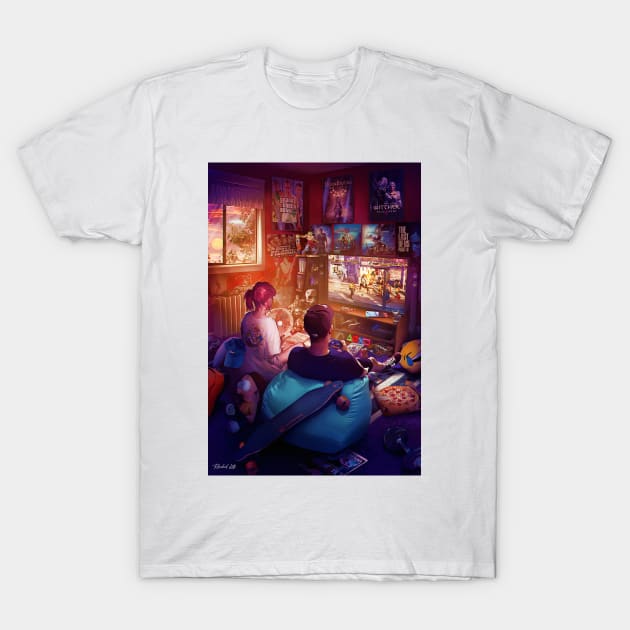 Playstation 4 Era T-Shirt by Rachid Lotf